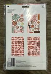 Basic Grey **KONNICHIWA** Coordinating Designer Chip Stickers Shapes & Alphabet