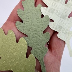 Green Leaf Die Cut Shapes Collage Junk Journals Cards Scrapbooking