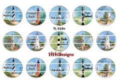 Bottle Cap Images (25mm) 1″ Precut ~ Lighthouse