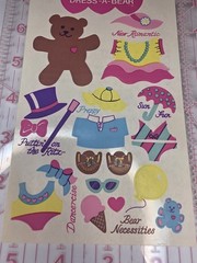 1980s Sandylion «Dress-A-Bear» Maxi Activity Sticker Sheet