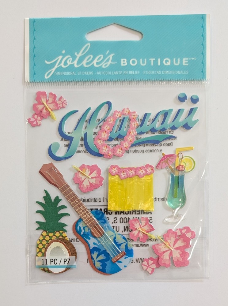 Jolee’s Hawaii Travel Vacation Scrapbooking Stickers