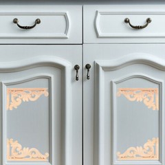 Wooden Carved Stickers Onlay Corbels Carved Wall Appliques European Style Onlays