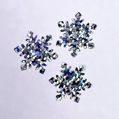 Holographic Sparkle Winter/Christmas Snowflake Stickers! ~ 0.3 to 2 inch