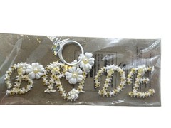 Vintage Bride Scrapbook Embellishment Wedding Craft Stickers 3D NOS Stickers
