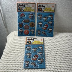 3-1984 Sarajevo Vtg Winter Olympics XIV Puffy Stickers Rare Pack Sealed Mint!
