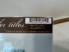 My Mind’s Eye Bohemia Rub On Transfer Titles Scrapbook Craft «It’s A Boy”