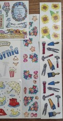 Frances Meyer Sticker Lot Full Partial Sheets Vintage Picnic Rainy Day Tools S70