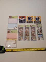 Vintage Mary Engelbreit Dimensional Stickers + Magnetic Notepads Lot of 9 New