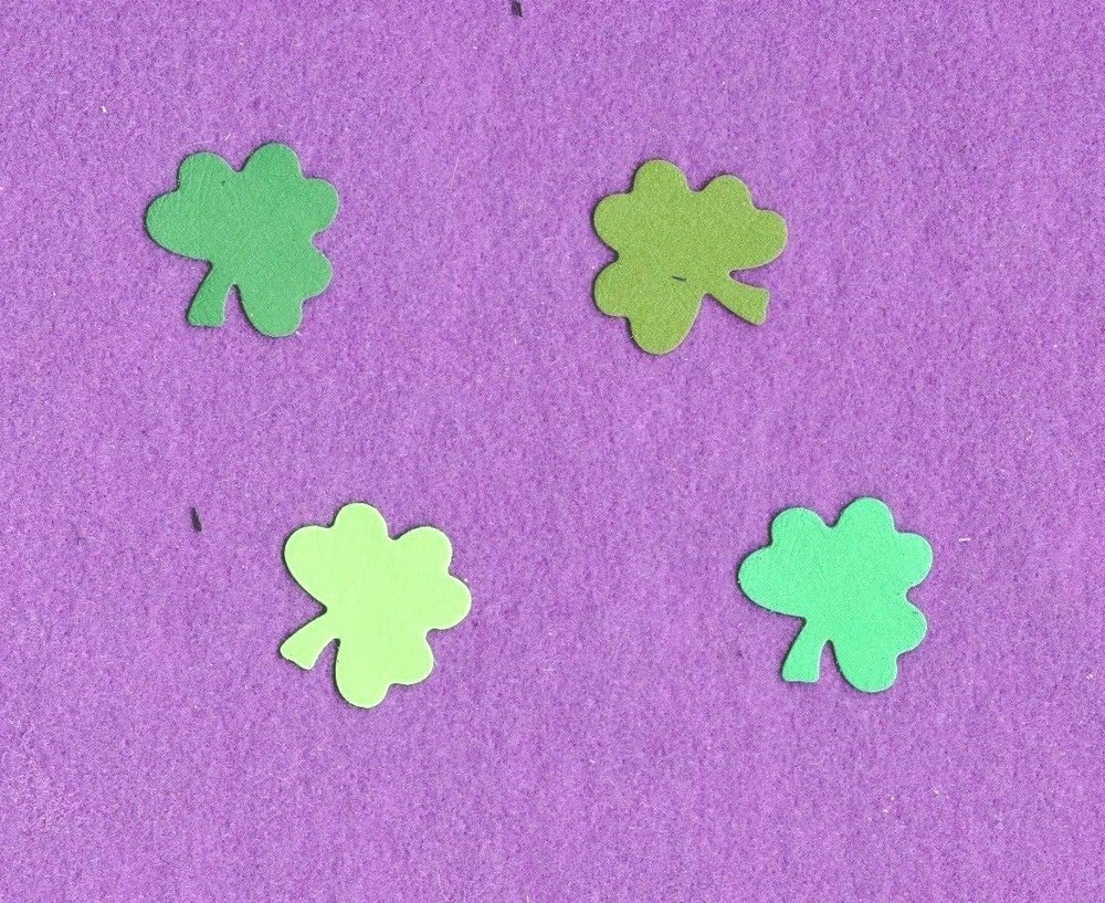 SHAMROCK qk die cuts scrapbook cards