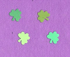 SHAMROCK qk die cuts scrapbook cards