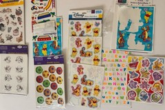 Sticker Lot Reward 1990s Y2K Pooh Looney Tunes Soccer Assorted Tigger