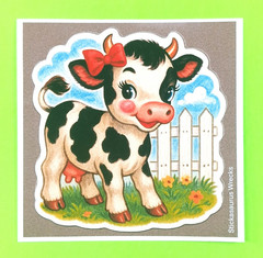 Cute Cow Large Sticker