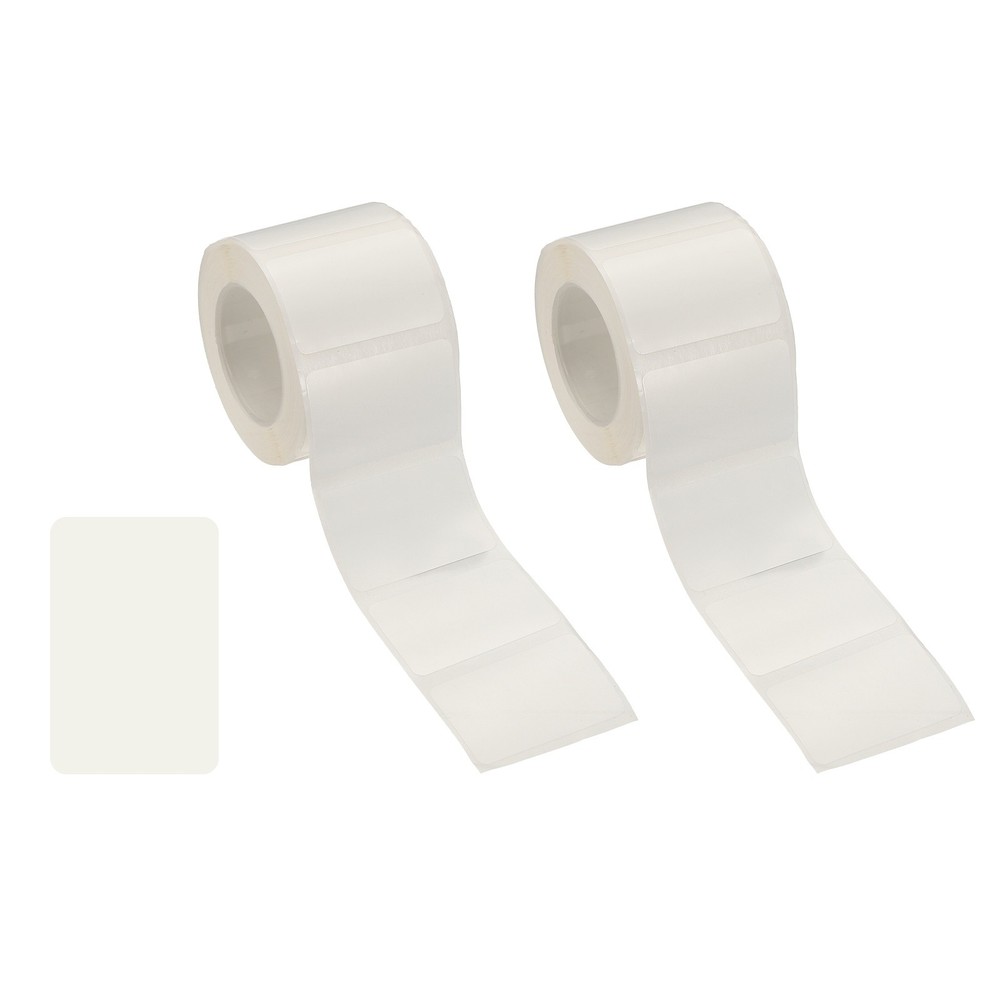 600 Pcs Thermal Sticker Paper, 1.2×0.8″ Square Thermal Printer Label, White