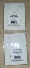 Michaels- 2 Metal Icons Scrapbook Steampunk Gear /Clock Crafting Embellishments