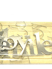 Making Memories Metal Words Baby Shower Silver Tone Boy Girl Love Joy Card Craft