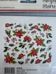 Lot of 5 Simple Stories Santa’s Village Embellishments – Scrapbook, Craft NIP
