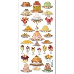 Violette Stickers – French Desserts – Vintage Sweet Treats Sticker Sheet – Craft