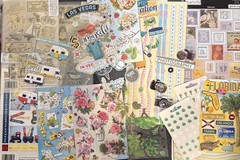 Huge Scrapbooking Craft Bulk Lot Stickers, Paper, Transfers & More