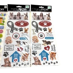 Mambi Sticks Sticker Set Farm Animals Family Dogs Adopt a Pet 3D Scrapbooking