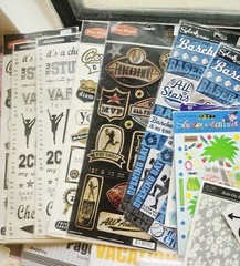 Large Lot Of Scrapbook Journal Stickers & Embellishments Variety Of Themes