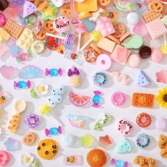 AIPULIDUO 118 pcs Slime Charms Cute Set，Mixed Lot 10mm to 25mm, colorful