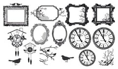 Kaisercraft, 13th Hour, Transparent Embellishments, Acetate Shapes, Frames, Bird