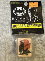 Batman Stamper, Crayons, Stickers, Pins, Slicker (X6) Lot (All New/sealed)