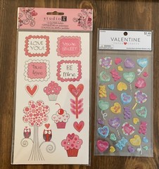 2 PACKS VALENTINE’S DAY STICKERS GLITTER 3D STICKERS CANDY BEARS – TONYA #4821