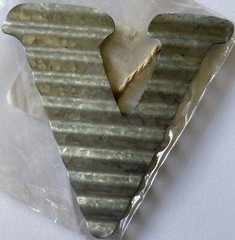 WAVY METAL LETTER “V” ArtMind Alphabet•Upper-Case•Monogram •Word•Journaling•Hang