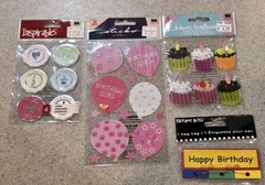 HAPPY BIRTHDAY THEMED STICKER LOT 22 UNOPENED PACKAGES!