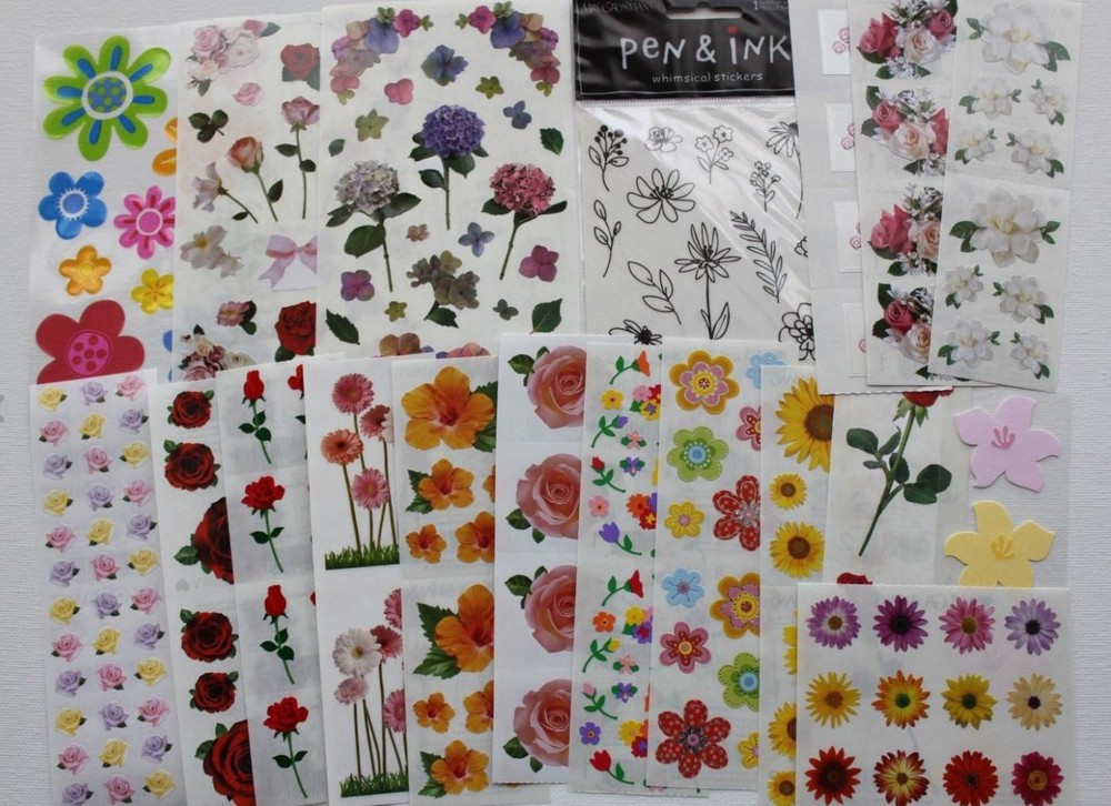 Mrs. Grossman sticker sheet You Choose – flowers floral garden spring