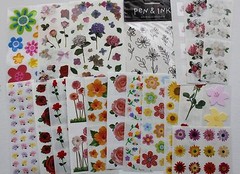 Mrs. Grossman sticker sheet You Choose – flowers floral garden spring