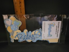Paper Wizard Laser Die cuts – Baby Shower – Scrapbook