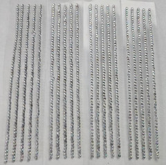CraftbuddyUS 1200 pcs 1.5mm (20 Strips) AB Clear Self Adhesive Round Gems, DIY