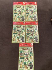 Vtg St Patrick’s Day Stickers Twisted Whiskers Monkey Turtle 5 Packs 10 Sheets