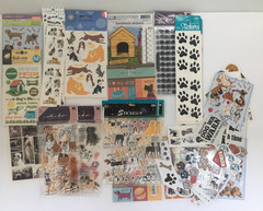 Lot of 20+ Dog Sticker Sheets New Nicole Sticko StckyPix Cardstock & Others