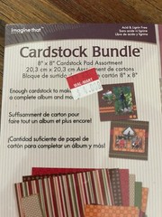 Scrapbooking Cardstock, Sticker And Magnet Square Bundle