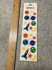 FMI Frances Meyer Space Planets Theme Stickers Sheet Multicolor