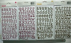 LINDSAY THICKERS – Pow Glitter Letter & Numbers 22-30mmHigh 2 Colour Choice L3mb