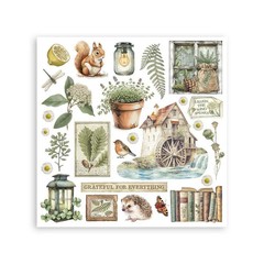 Stamperia Rub-On Kit- Herbarium Silvae, DFLRBX02