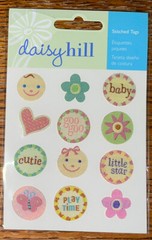 Daisy Hill Sweet Baby Stitched Tags Cute Little Star Play Time Scrapbook Sticker