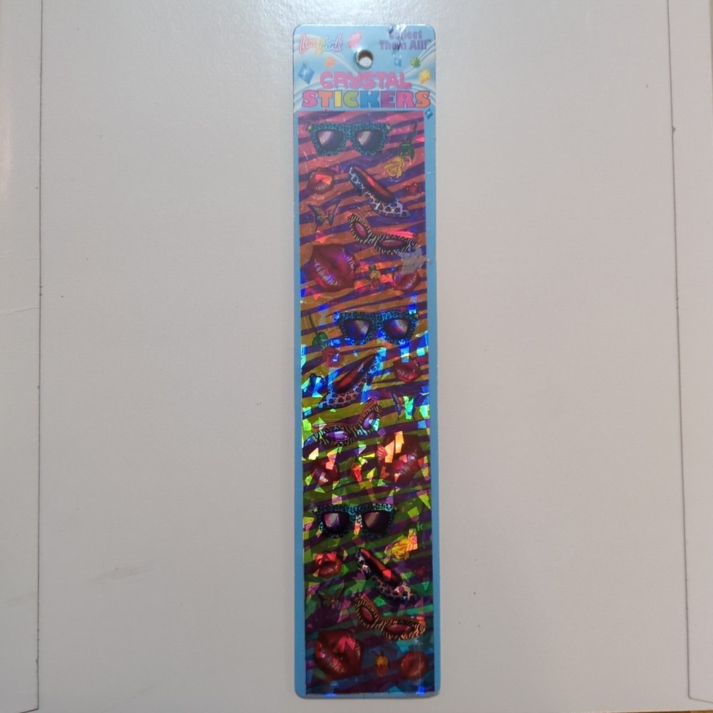 Vintage Lisa Frank Crystal Stickers Shiny Sunglasses Butterfly NEW Old Stock!