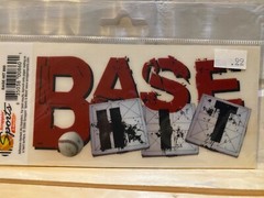2006 Scrappin’ Sports & More Rub-Ons BASE HIT Baseball NEW 860
