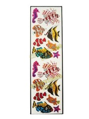 HAMBLY STUDIOS PRISMATIC STICKERS TROPICAL FISH COLORFUL VINTAGE RETIRED