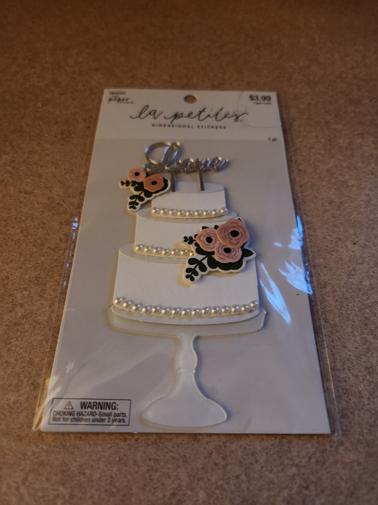 Paper Studio/La Petites~Wedding Cake~Dimensional Sticker