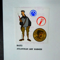 Disney Atlantis The Lost Empire Lot of 6 Sandylion Stickers Prismatic Kromekote