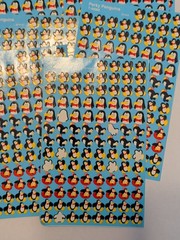 Vintage Print Trend Enterprises Perky Penguins Sticker Sheets 8 Sheets