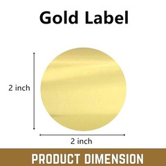 2 inch Matte Gold Labels Round Color Coding Dots Embossing Stickers Adhesive …