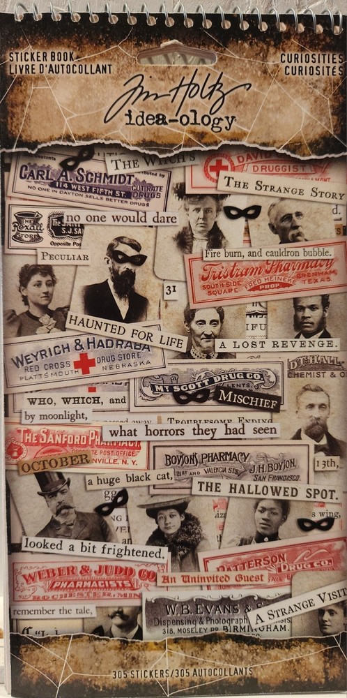 Tim Holtz Idea-ology 2021 HALLOWEEN Sticker Book TH94148