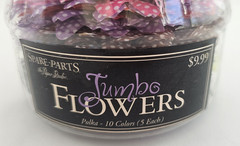 Spare Parts by The Paper Studio – Jumbo 4″ Flowers – Polka Dot Large Flower Jar